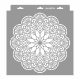 Mandala 06 stencil - Festő - 31x35 cm közepes