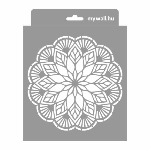 Mandala 06 stencil - Festő - 18x23 cm mini