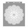 Mandala 06 stencil - 3D - 38x42 cm nagy