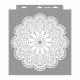 Mandala 06 stencil - 3D - 38x42 cm nagy
