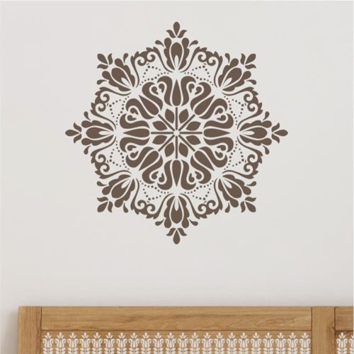 Mandala 09 stencil - Festő - 31x35 cm közepes