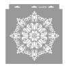 Mandala 09 stencil - Festő - 28x29 cm tortatál
