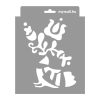Magyar népmesék stencil - Festő - 18x23 cm mini