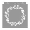 Hungarian folk tales painting stencil - 28x29 cm