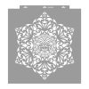 Maori 01 3D stencil - 59x63 cm