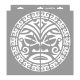 Maori 01 stencil - Festő - 28x29 cm tortatál