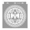 Maori 04 stencil - Festő - 31x35 cm közepes