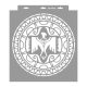 Maori 04 stencil - Festő - 38x42 cm nagy