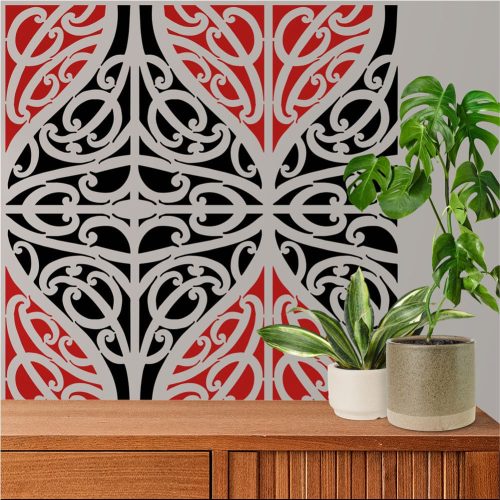 Maori 05 stencil - 3D - 38x60 cm maxi 1