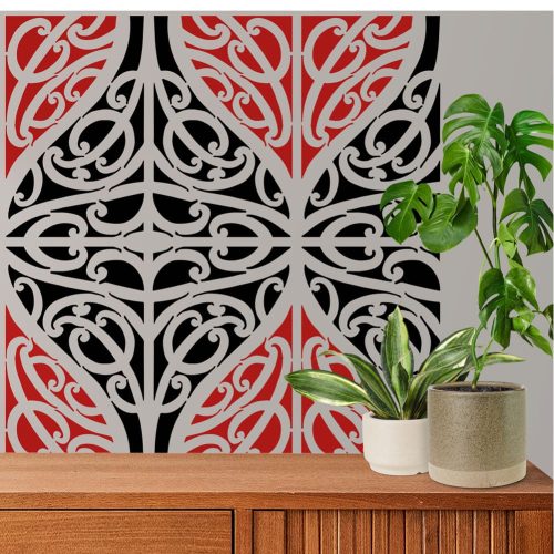 Maori 05 stencil - Festő - 38x60 cm maxi 2