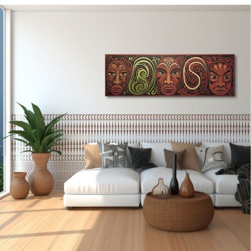 Maori 07 stencil - 3D - 38x60 cm maxi 2