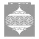 Moroccan lanterns painting stencil - 38x42 cm