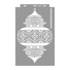 Moroccan lanterns painting stencil - 38x60 cm 01