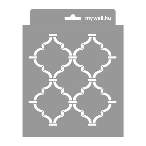 Marokkó 16 stencil - Festő - 18x23 cm mini