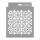Moroccan 18 3D stencil - 18x23 cm
