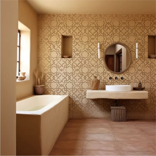 Marokkó 27 stencil - 3D - 38x60 cm maxi