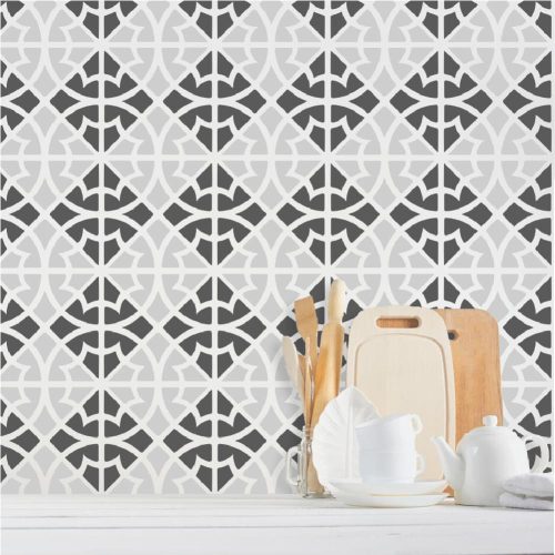 Marokkó 03 stencil - Festő - 38x42 cm nagy 2