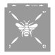 Bees painting stencil - 31x35 cm