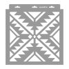 Mexican painting stencil - 31x35 cm 01