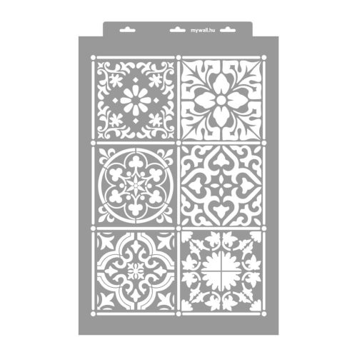 Mirabella Tiles painting stencil - 38x60 cm 01