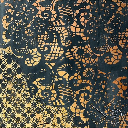 Mirabella Lace painting stencil - 59x63 cm 01