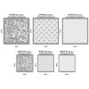 Mirabella Lace painting stencil - 38x42 cm 01