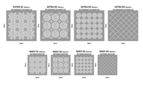 Mirabella Jólét szimbóluma stencil - Festő - 38x42 cm nagy 1