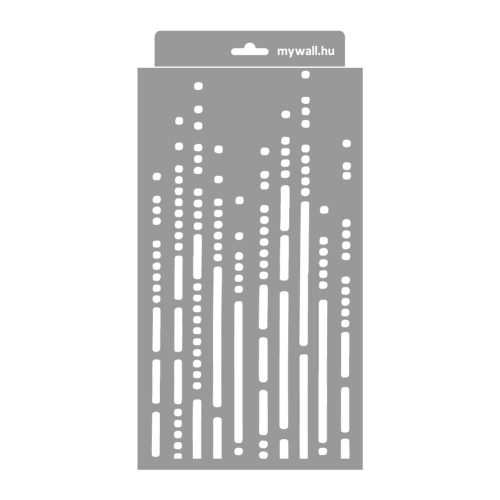 Morze stencil - Festő - 18x35 cm kicsi