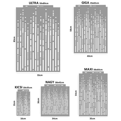 Morze stencil - 3D - 59x89 cm ultra