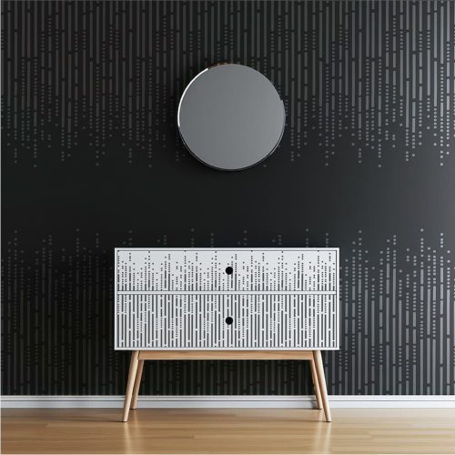 Morze stencil - 3D - 38x60 cm maxi