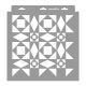 Mozaik 02 stencil - Festő - 31x35 cm közepes