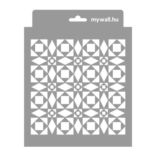Mozaik 02 stencil - Festő - 18x23 cm mini
