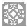 Mozaik 03 stencil - Festő - 31x35 cm közepes