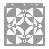 Mozaik 03 stencil - Festő - 28x29 cm tortatál