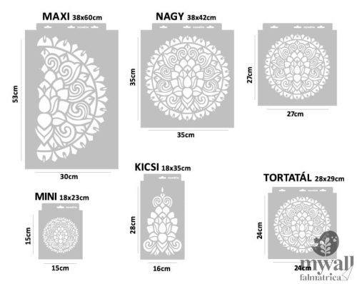 Lotus 02 - MyWall stencil family