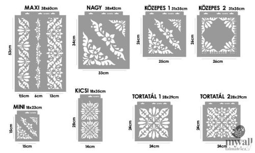 Small floral - MyWall stencil family