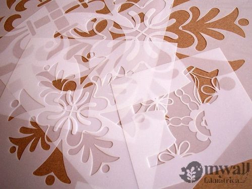 Kis virágos - MyWall stencilcsalád