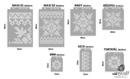 Hímes leveles - MyWall stencilcsalád