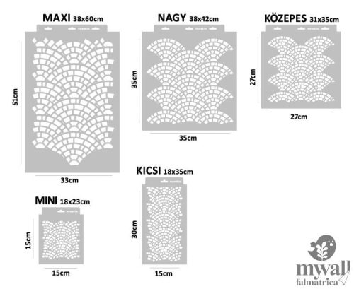 Macskakő - MyWall stencilcsalád