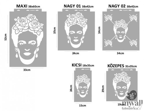 Frida Kahlo - MyWall stencilcsalád