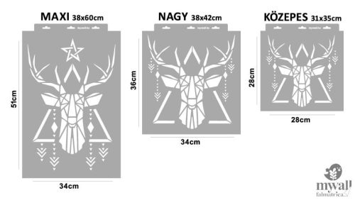Deer - MyWall stencil family