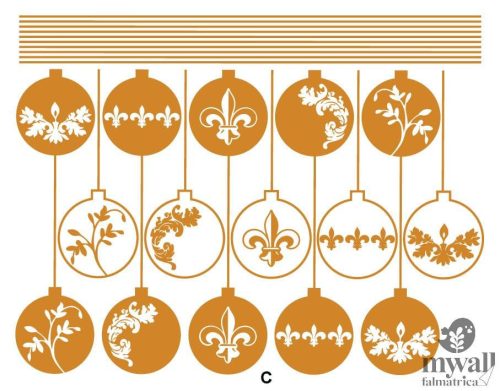 Karácsonyi gömbök - MyWall falmatrica