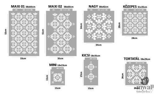 Szőnyegminta - MyWall stencilcsalád