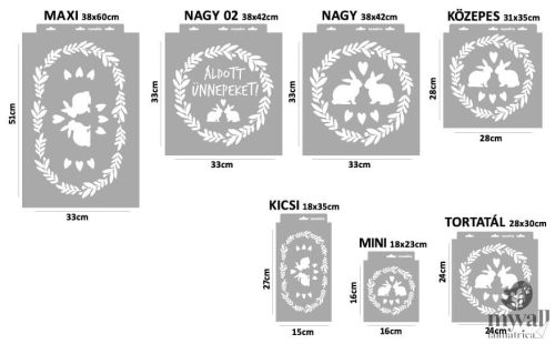 Easter 01 - MyWall stencil family