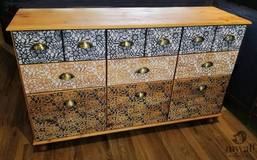 Csipke virágok - MyWall stencilcsalád