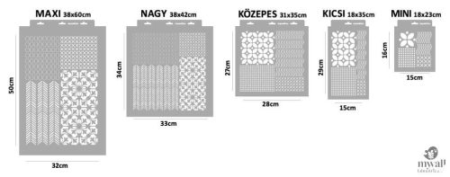 Patchwork 02 - MyWall stencilcsalád