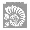 Nautilus stencil - Festő - 38x42 cm nagy