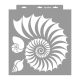 Nautilus 3D stencil - 38x42 cm