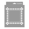 Squares 01 3D stencil - 18x23 cm