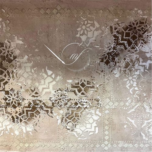 Négyzetek 01 stencil - Festő - 31x35 cm közepes